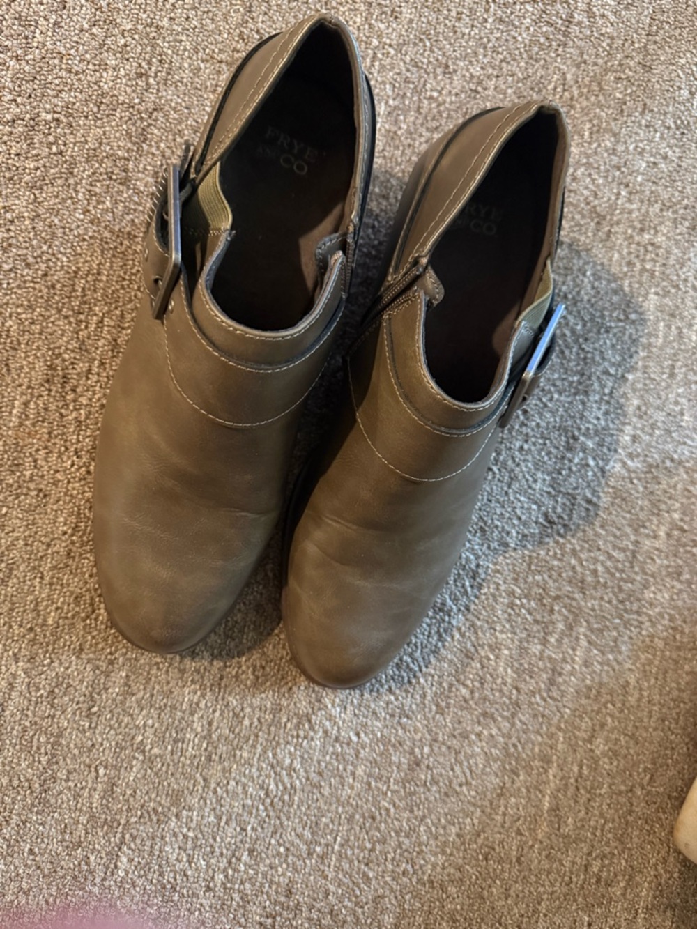 Frye green Leather Womens Ankle Boot - like new
